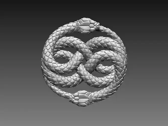 Snake Ouroboros 3D print model