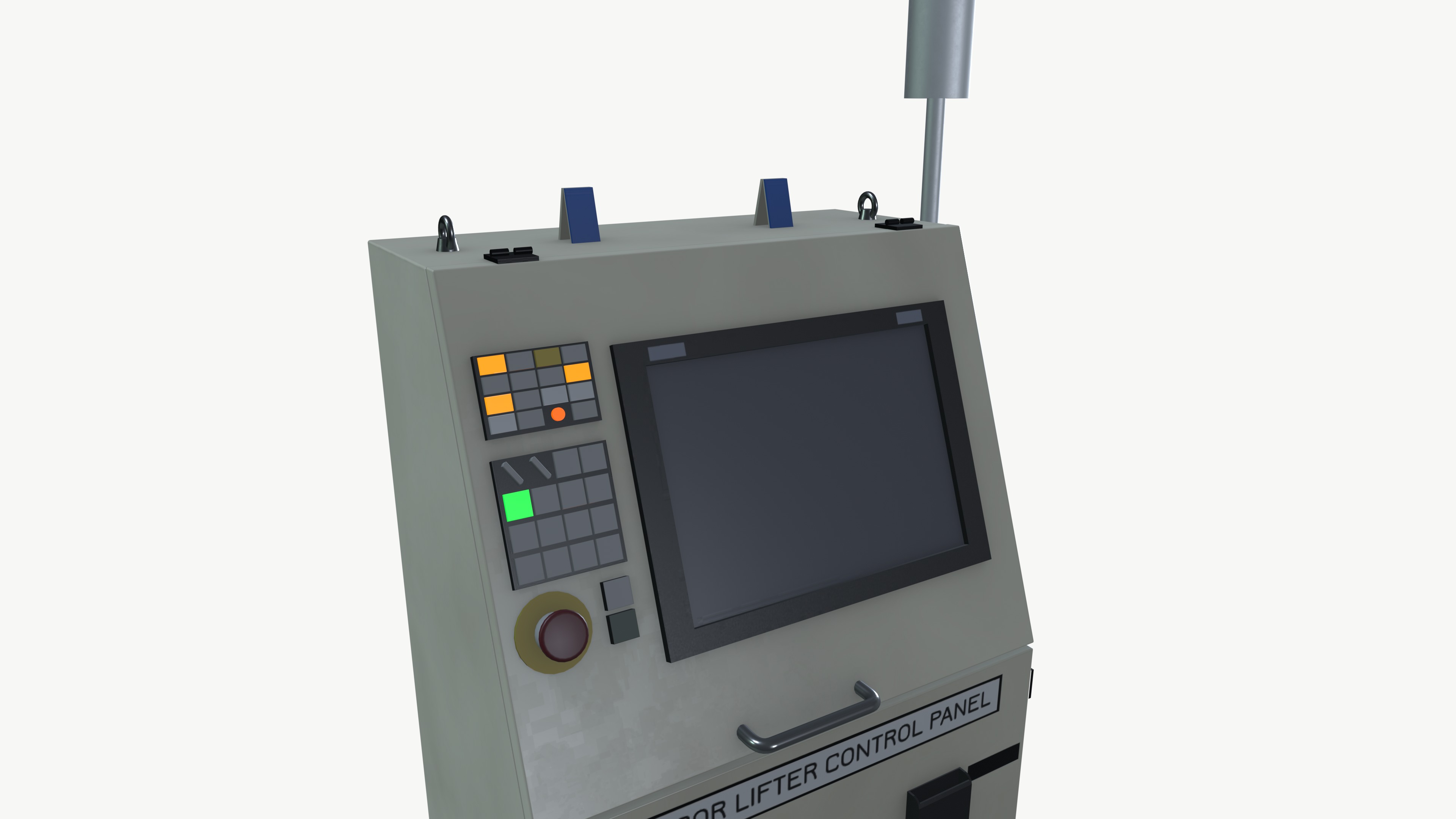 Scissor Lift Operator Panel  3D model_5