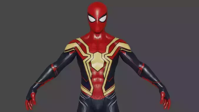 Iron Spider- Man 3D Model 3D model