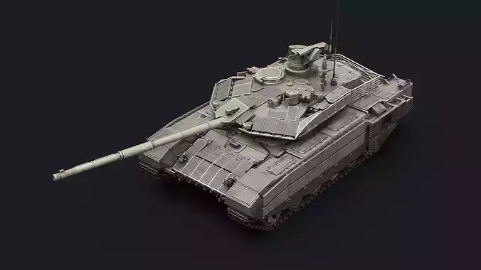 T-90M Proryv mod 2017mod 2023mod 2024 Low-poly 3D model