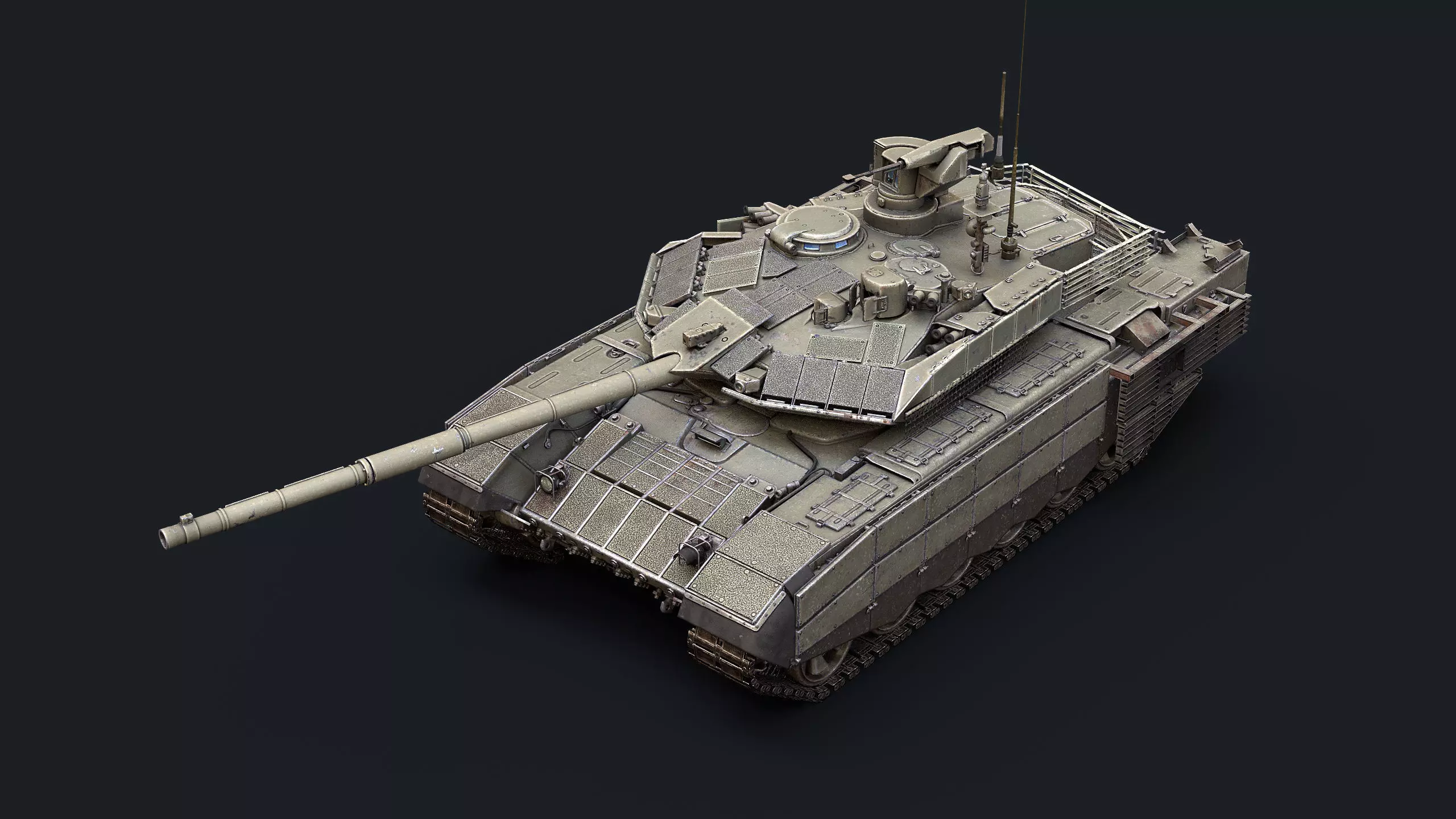 T-90M Proryv mod 2017mod 2023mod 2024 Low-poly 3D model