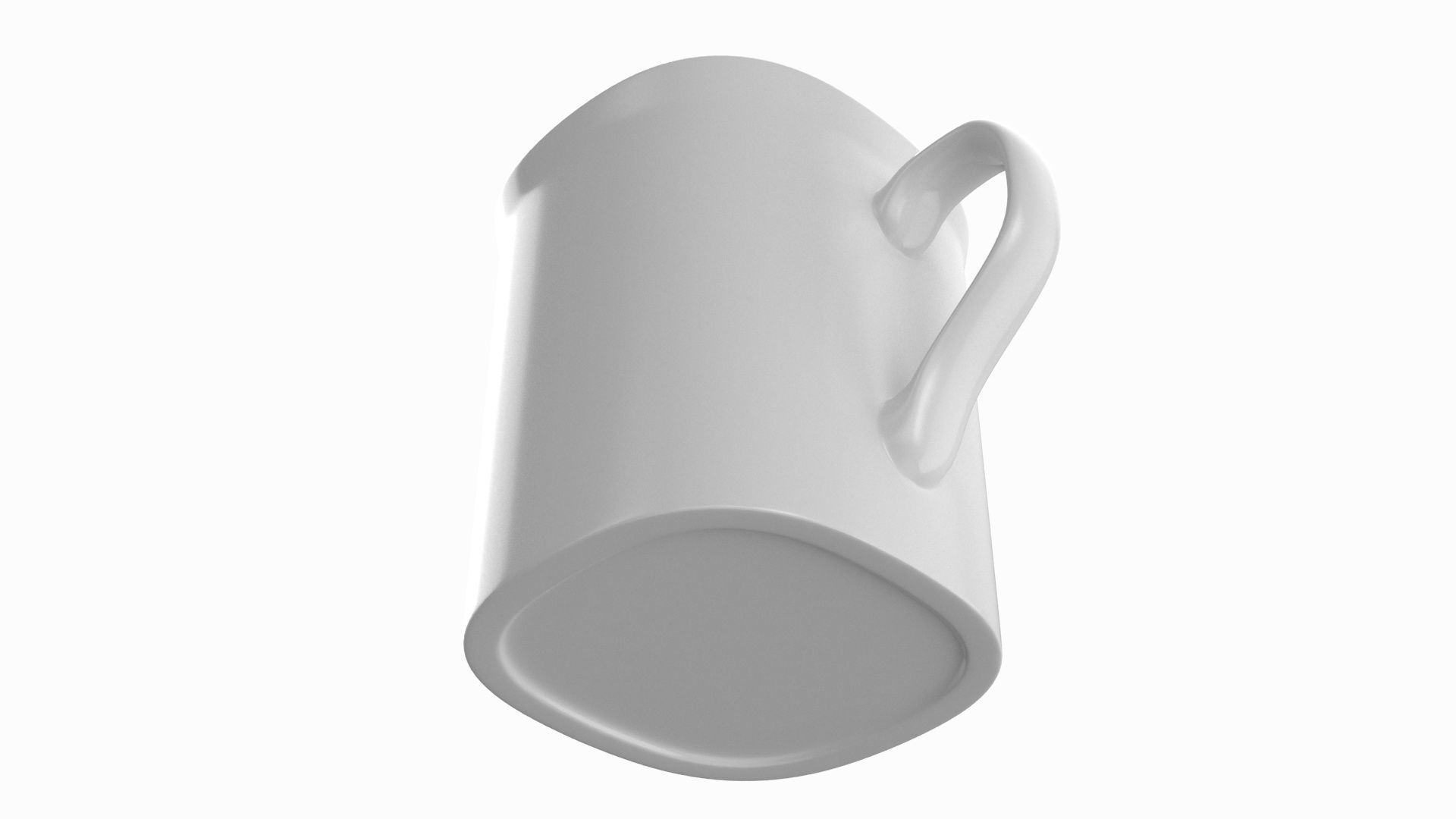 Coffee Mug White 3D model_11