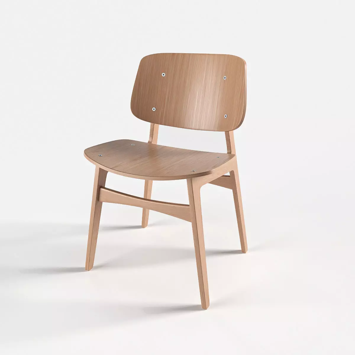 Soborg Wood Chair Free 3D model