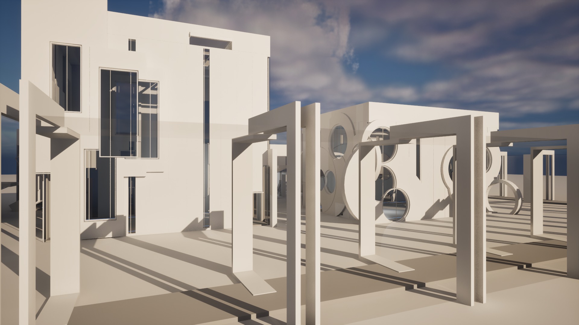 Parametric Gallery Generator Unreal 5 Low-poly 3D model_12