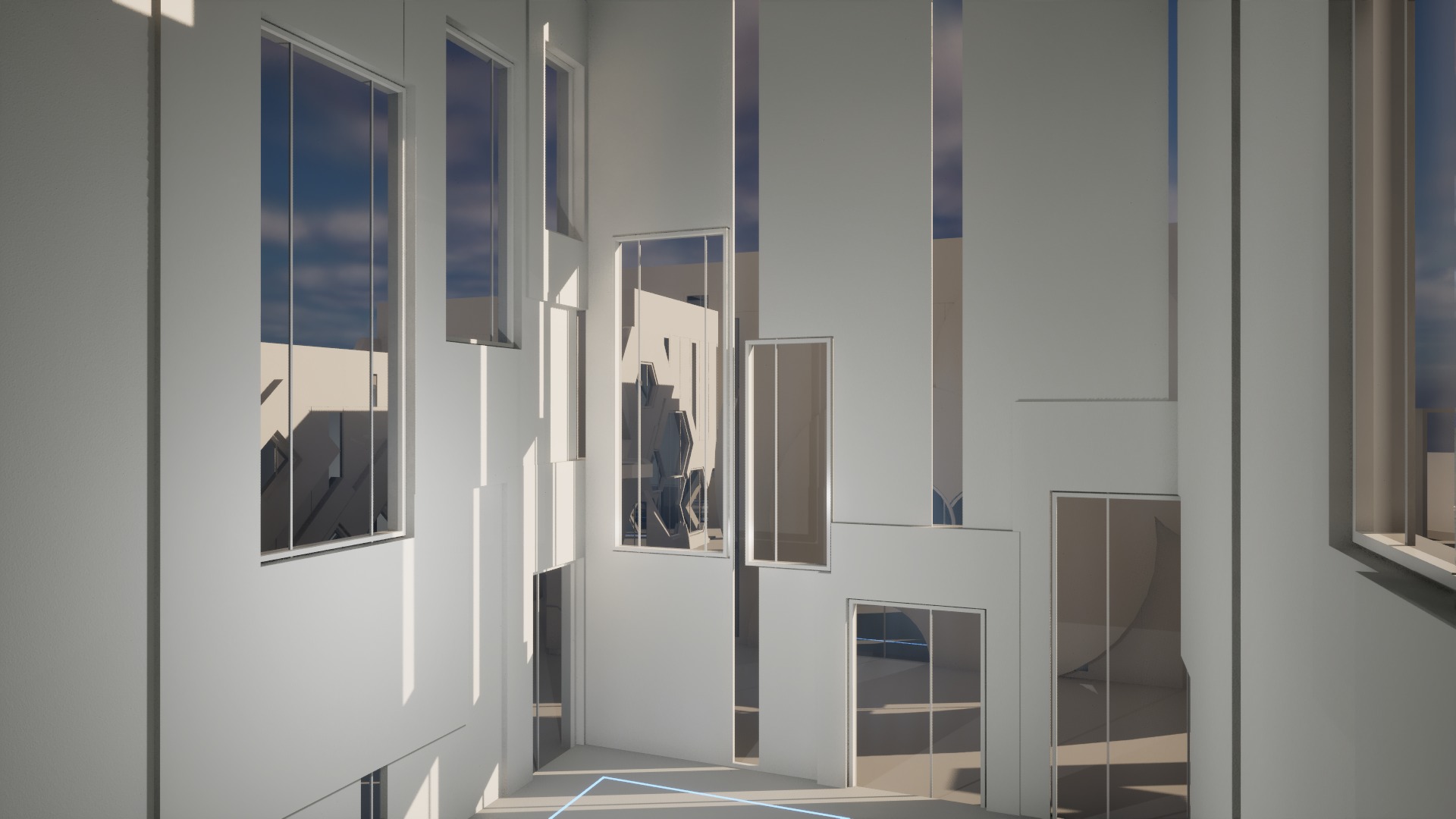 Parametric Gallery Generator Unreal 5 Low-poly 3D model_11