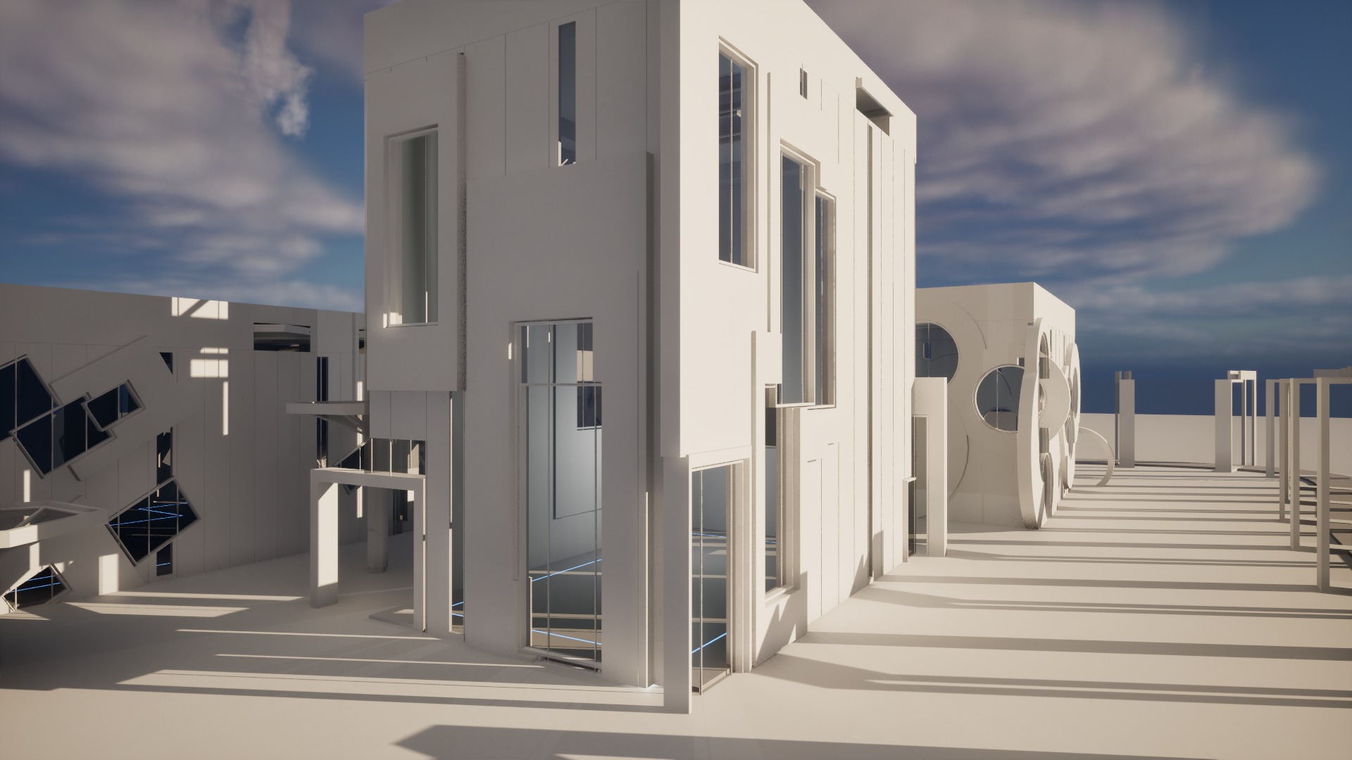 Parametric Gallery Generator Unreal 5 Low-poly 3D model_10