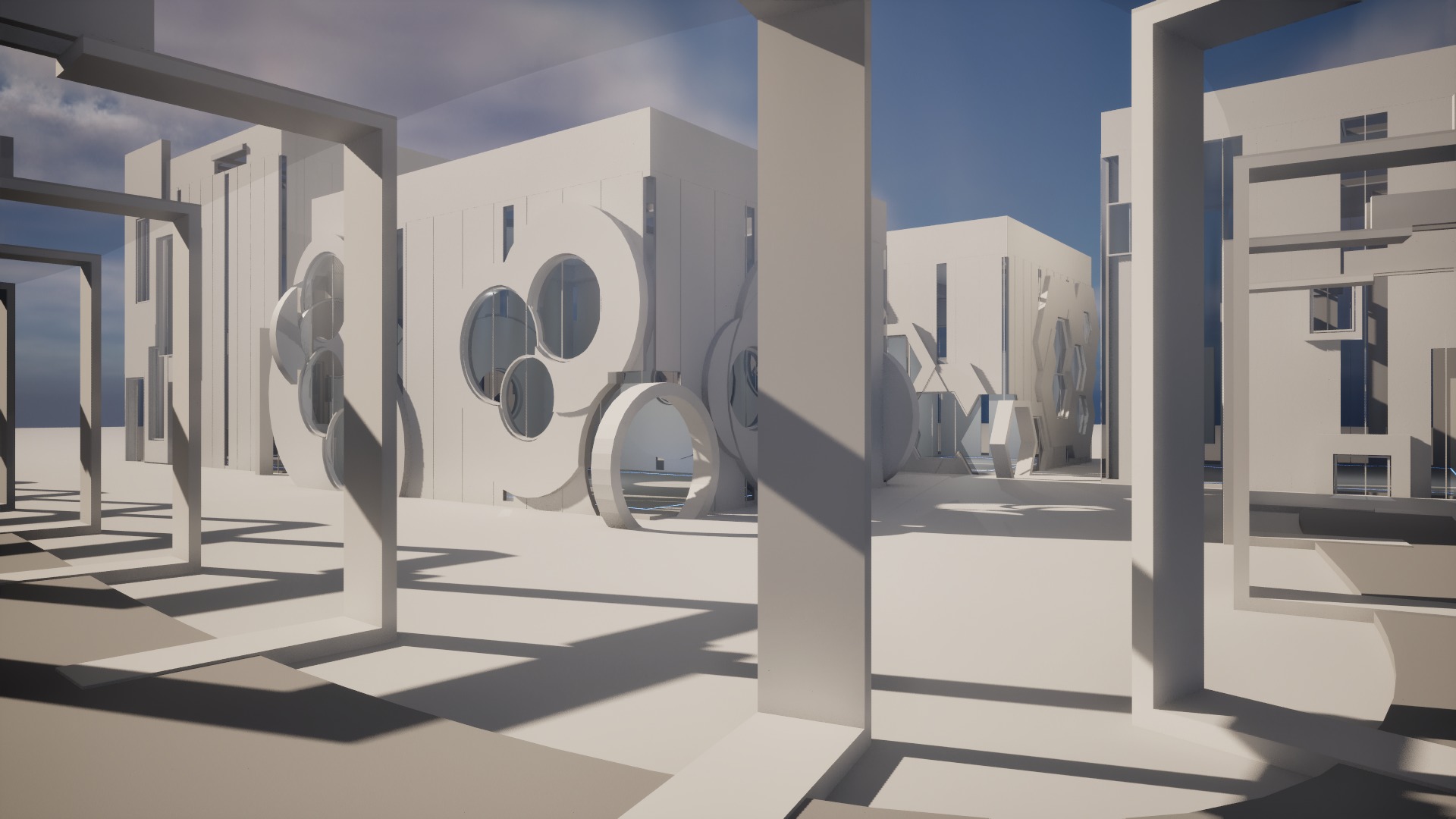 Parametric Gallery Generator Unreal 5 Low-poly 3D model_13