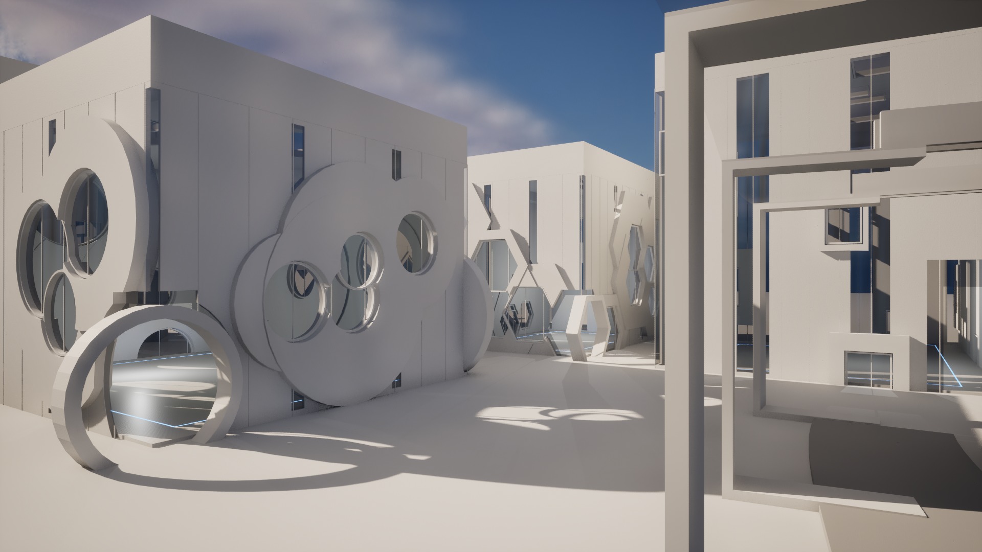 Parametric Gallery Generator Unreal 5 Low-poly 3D model_14