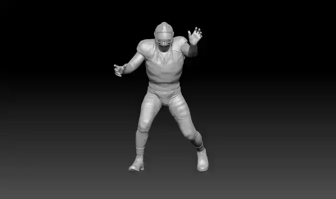nfl runner tackle 3D print model