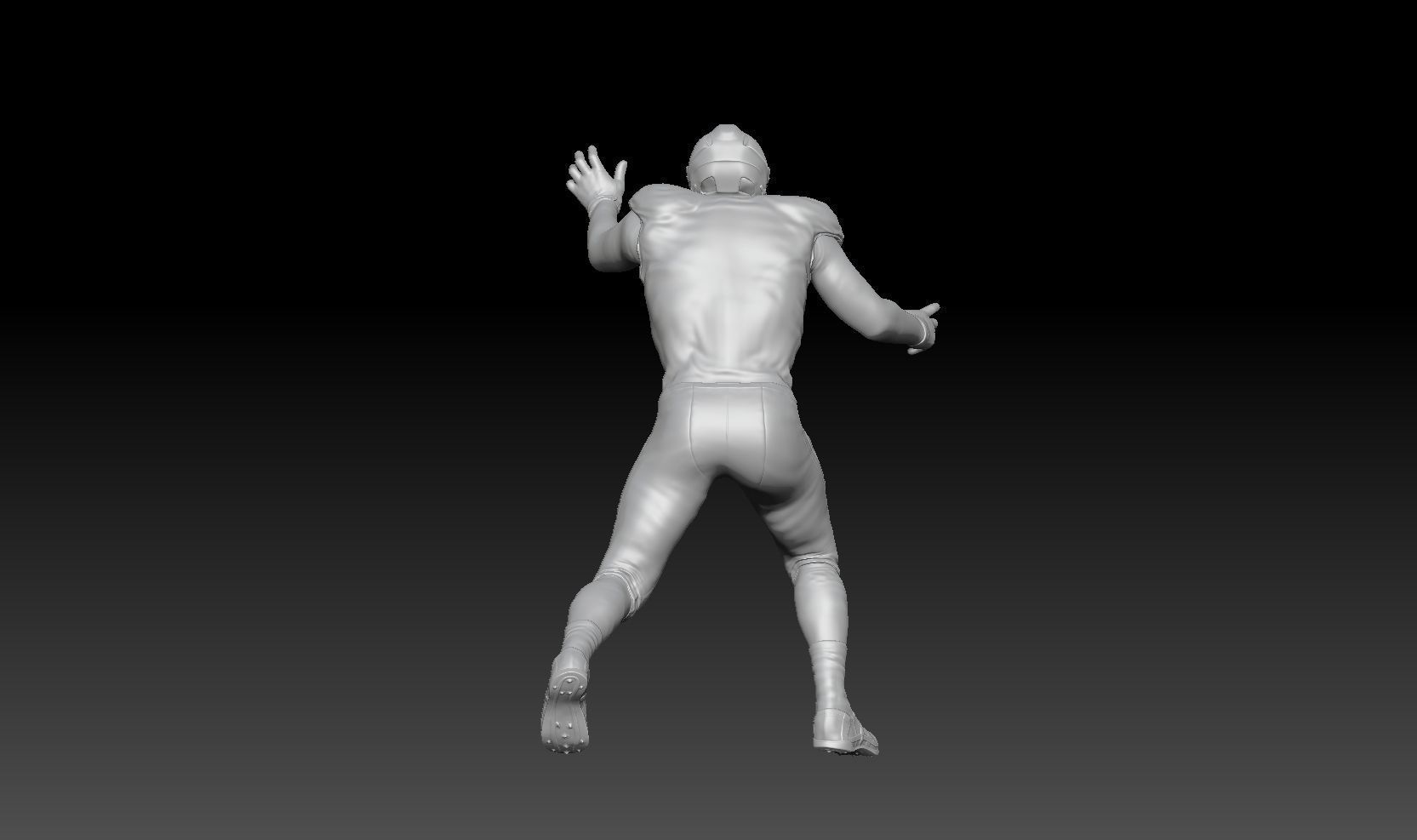 nfl runner tackle 3D print model_2