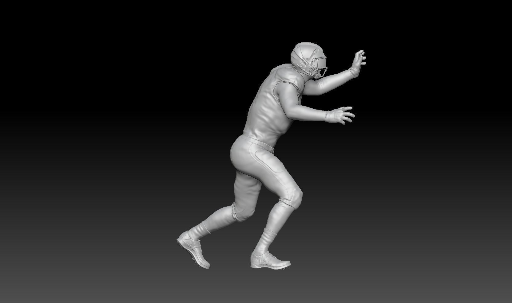 nfl runner tackle 3D print model_3