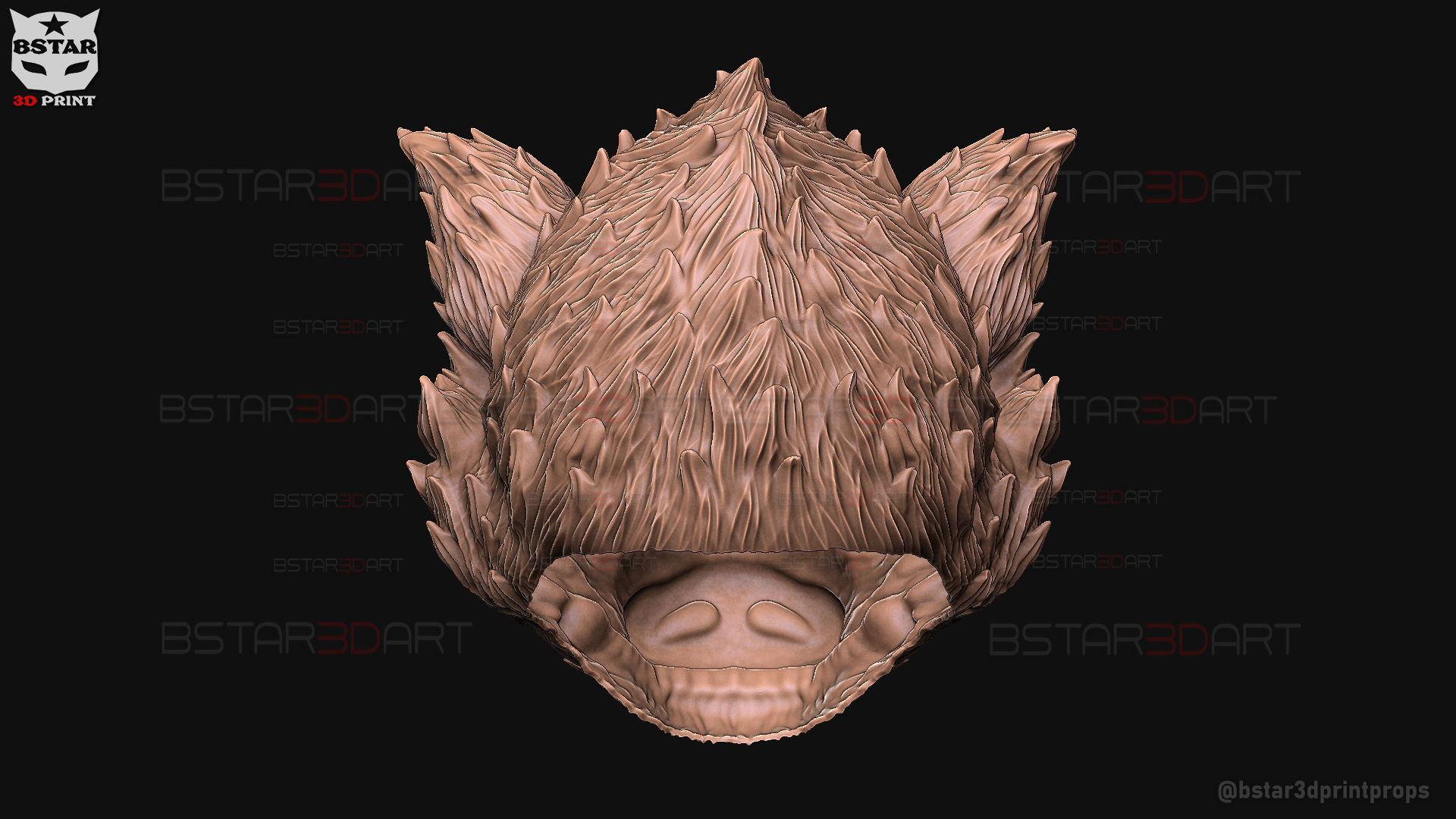 Zhu Bajie Head Decor Wearable - Black Myth Wukong 3D print model_15