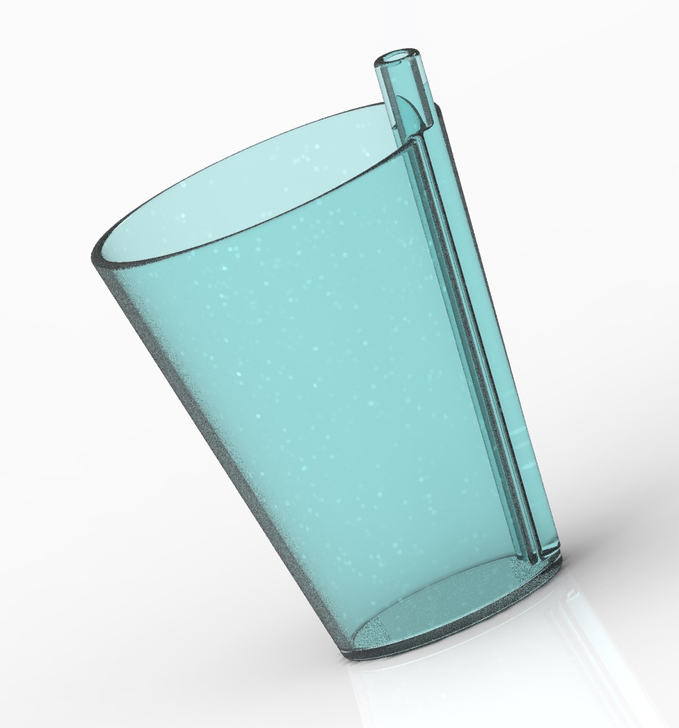 Plastic Straw Cup 3D print model_2