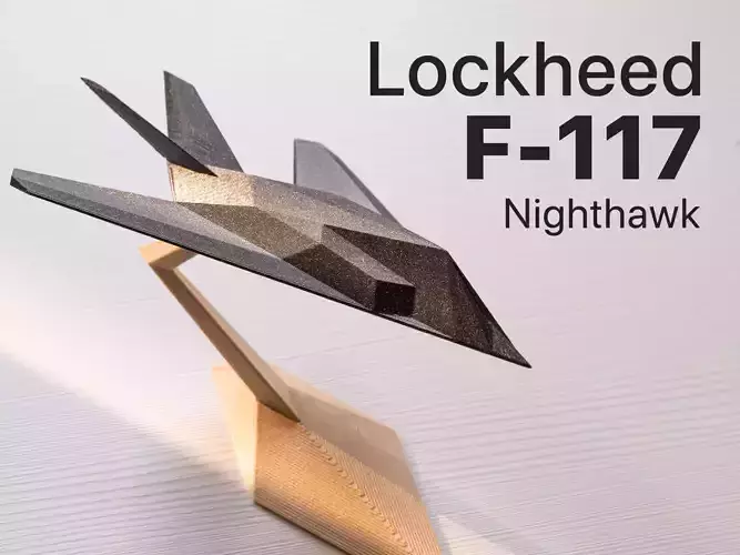 Lockheed F-117 Nighthawk - 1 year commercial licence 3D print model