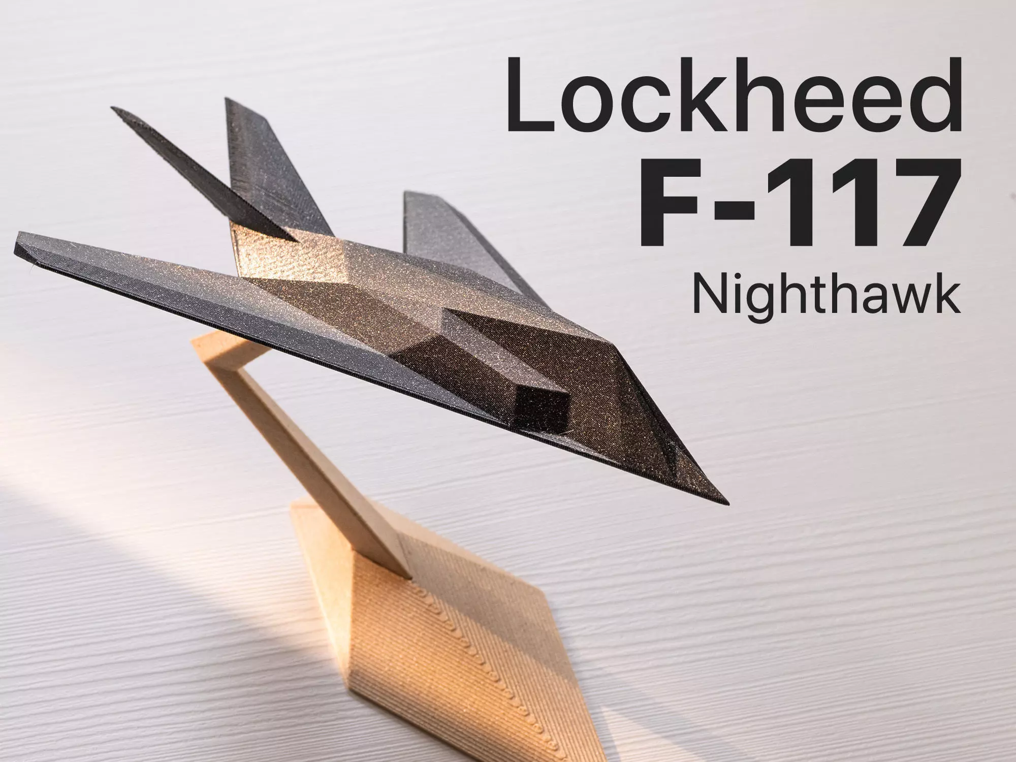 Lockheed F-117 Nighthawk - 1 year commercial licence 3D print model