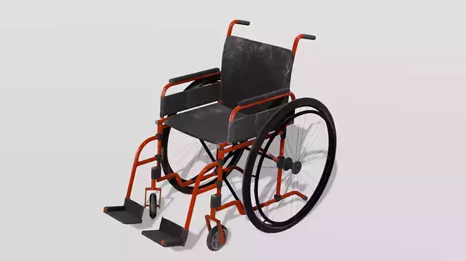  Wheelchair 3D Model 