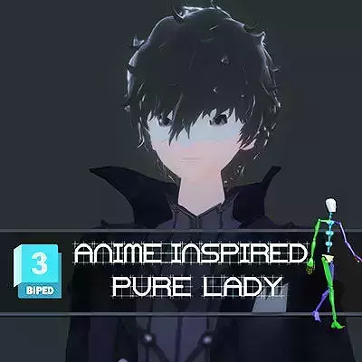 3DsMax Biped model  Persona5 Joker Battle