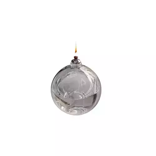 Fire light moulded glass candle mini ball 3D model