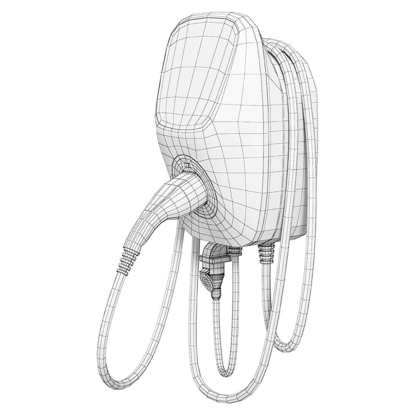 Charging station for electric vehicles Tera EV Smart 3D model_5