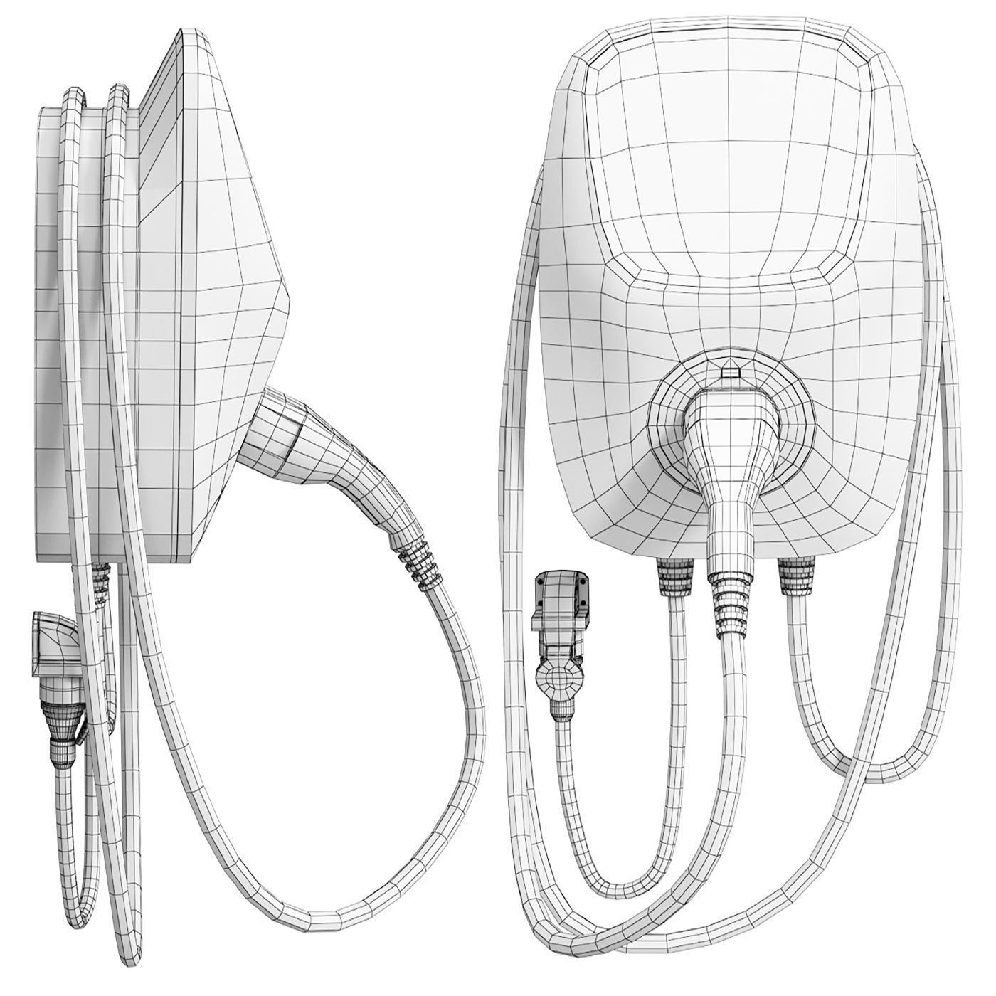 Charging station for electric vehicles Tera EV Smart 3D model_4