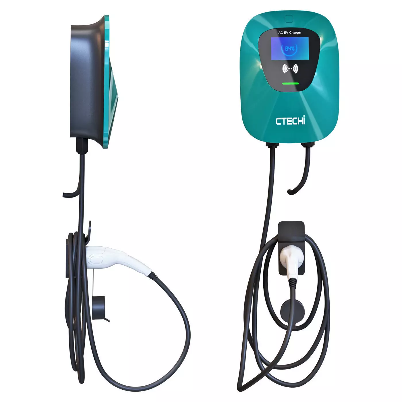 Charging station for electric vehicles Ctechi 3D model_0