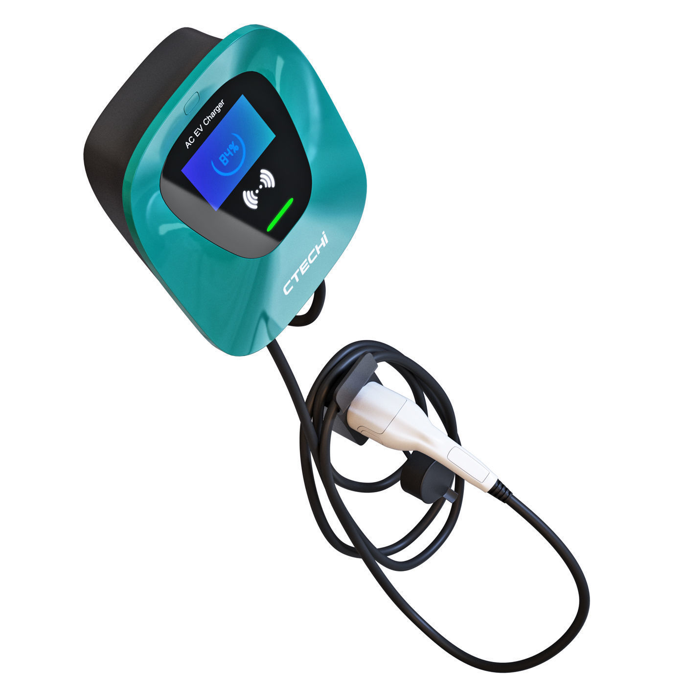 Charging station for electric vehicles Ctechi 3D model_2