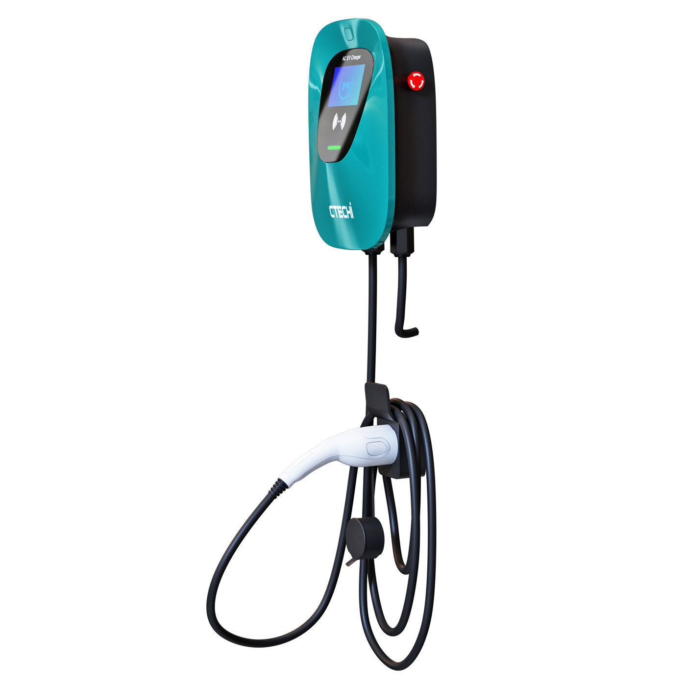 Charging station for electric vehicles Ctechi 3D model_1