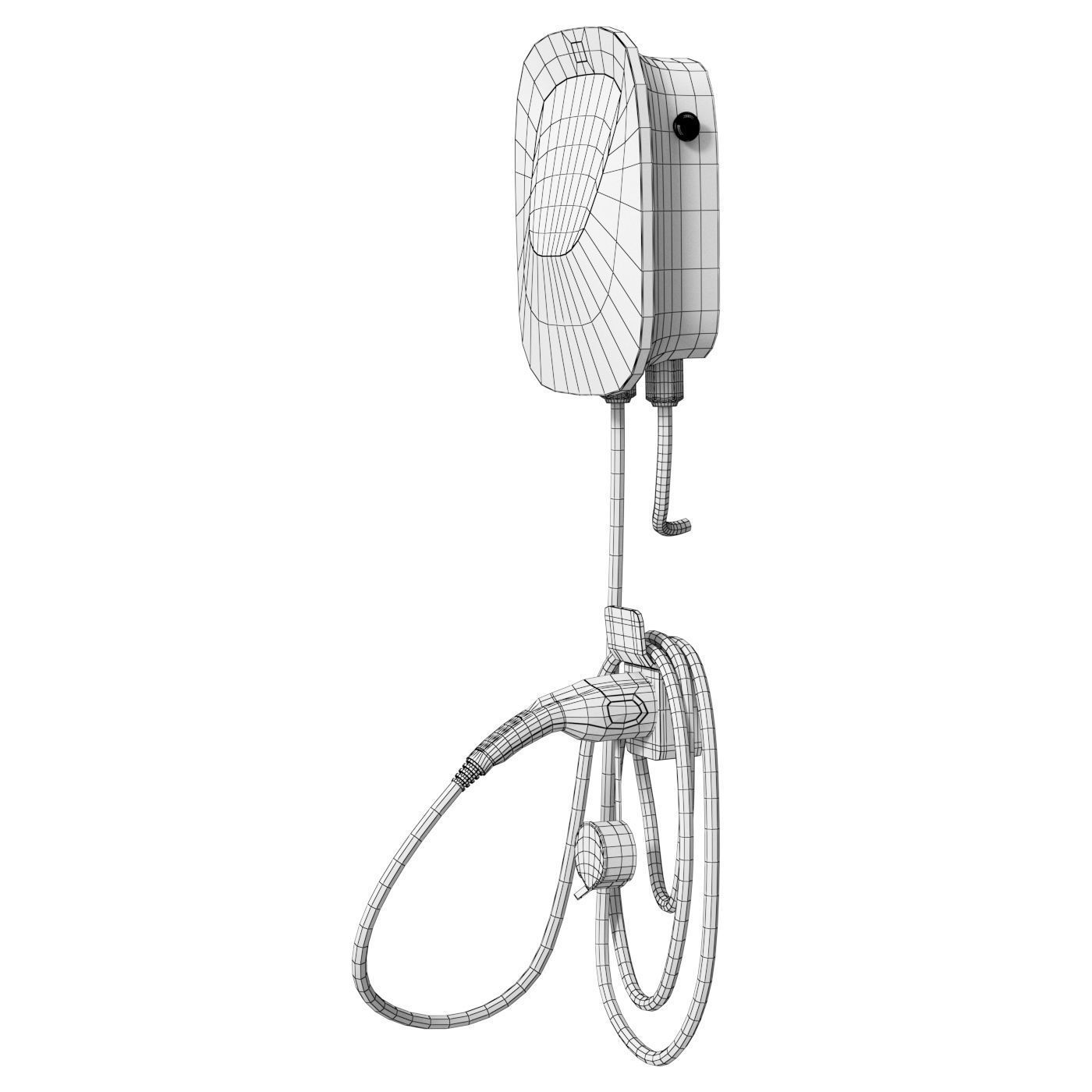 Charging station for electric vehicles Ctechi 3D model_4