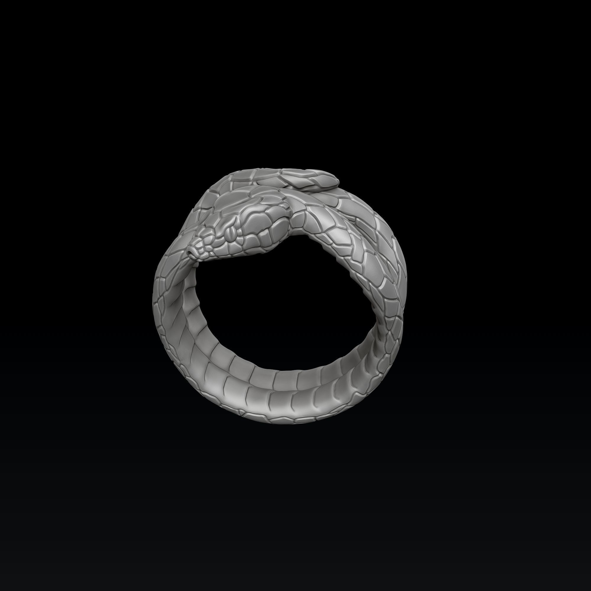 Snake Ring V2 3D print model_5