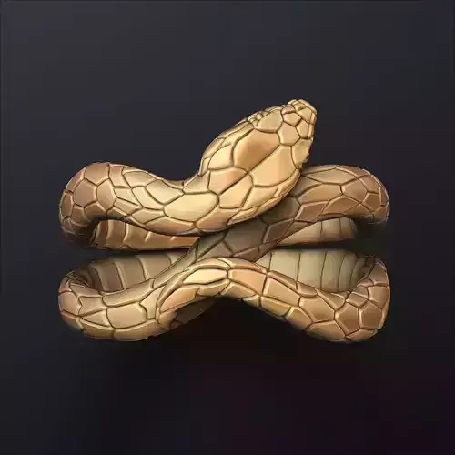 Snake Ring V2 3D print model