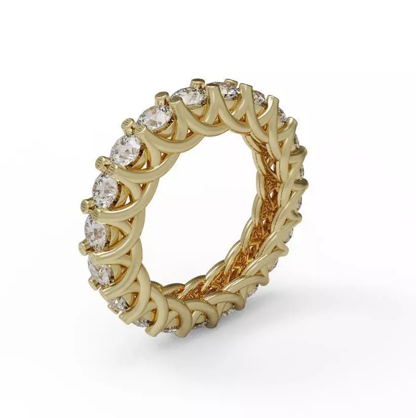 wedding ring 04 3D print model_0