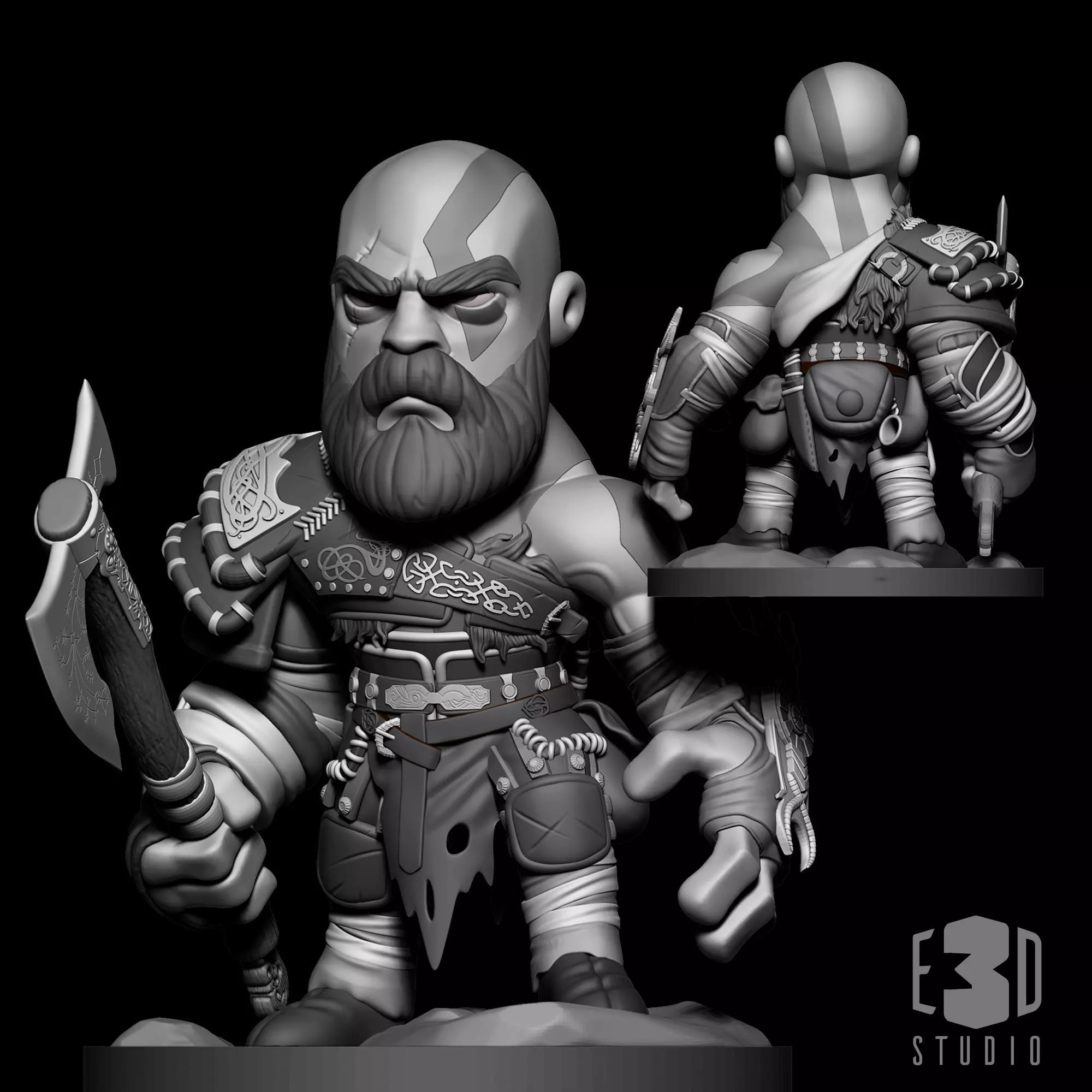 KRATOS - GOD OF WAR 3D print model