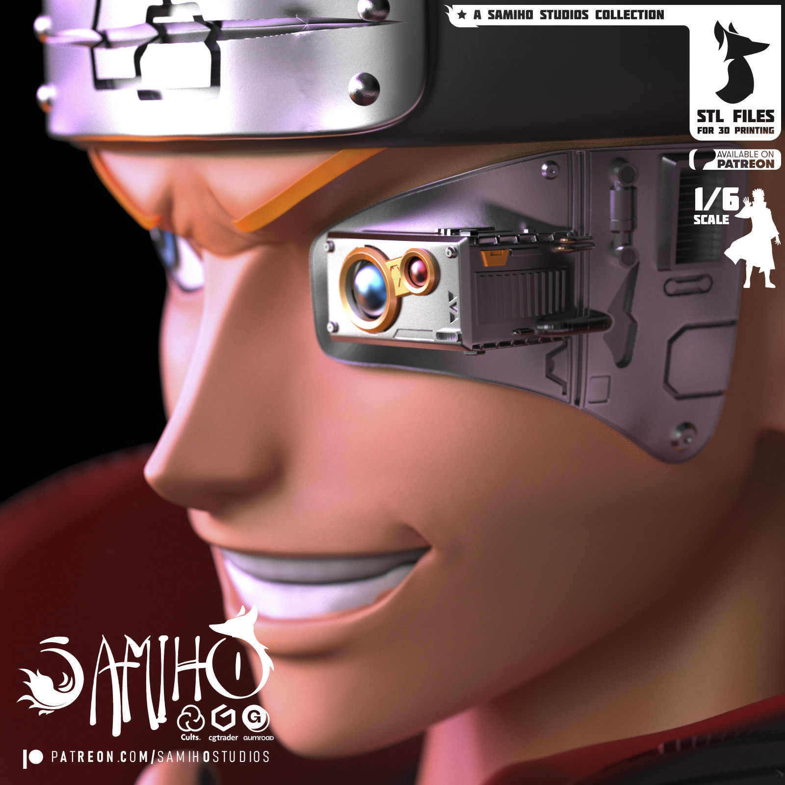 Samiho Studios - Deidara - STLs ready for printing 3D print model_5