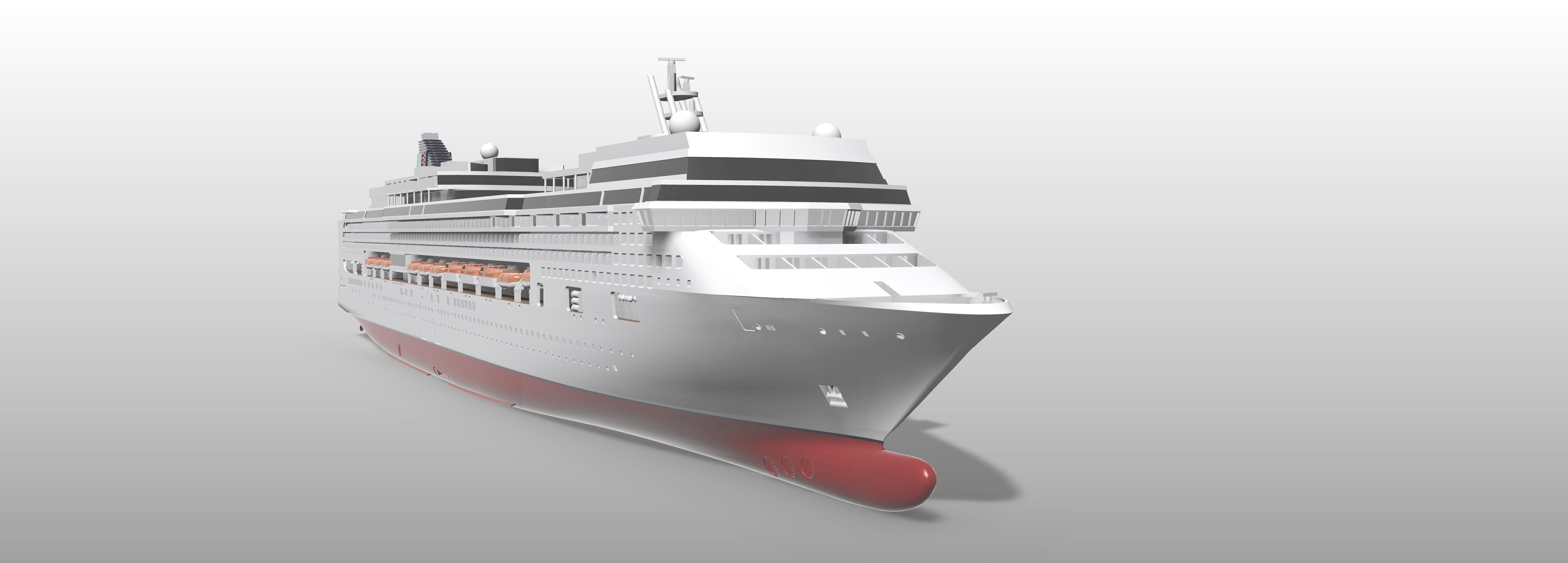 Pride of Hawaii NCL cruise ship printable model 3D print model_4