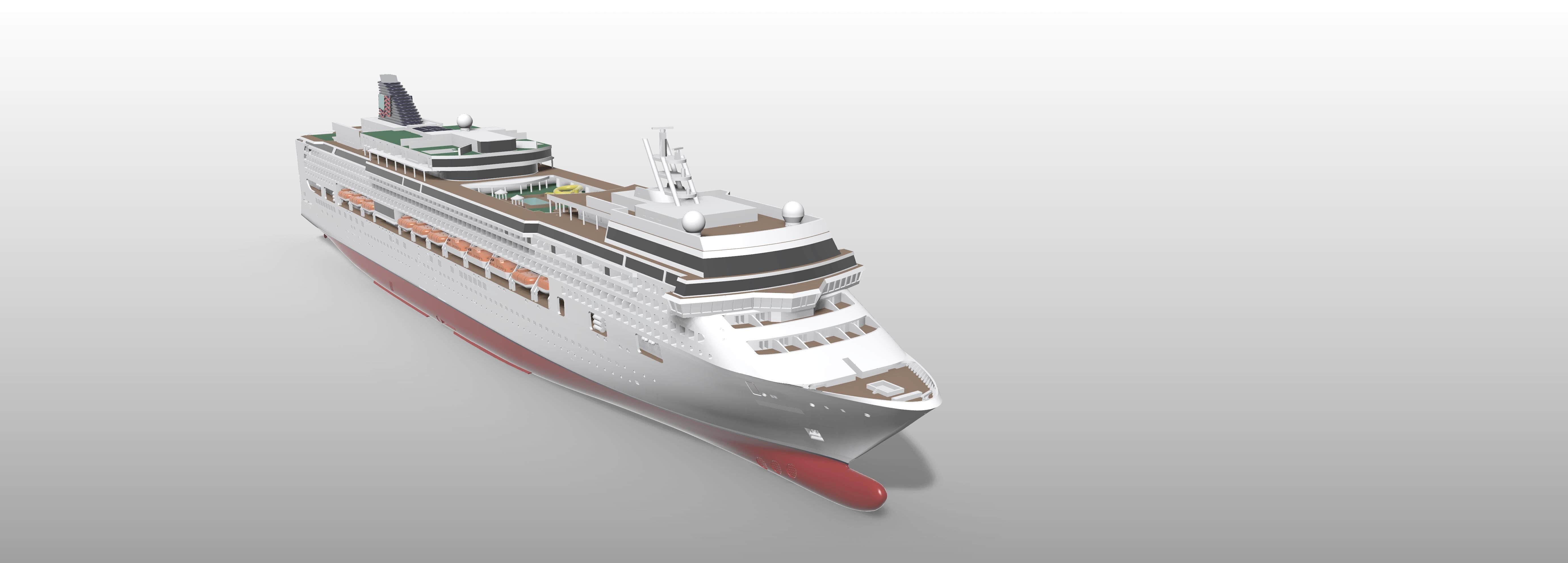 Pride of Hawaii NCL cruise ship printable model 3D print model_1