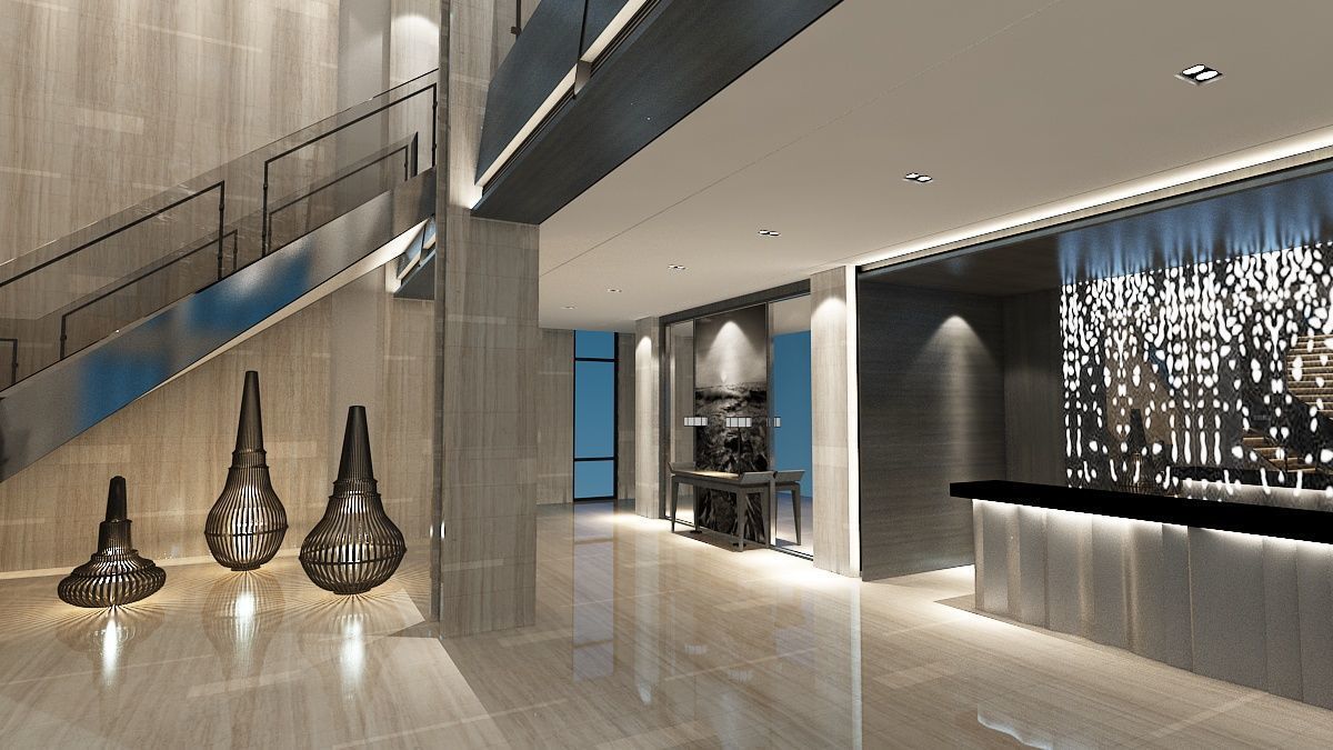 The Hotel Lobby 2 3D model_9