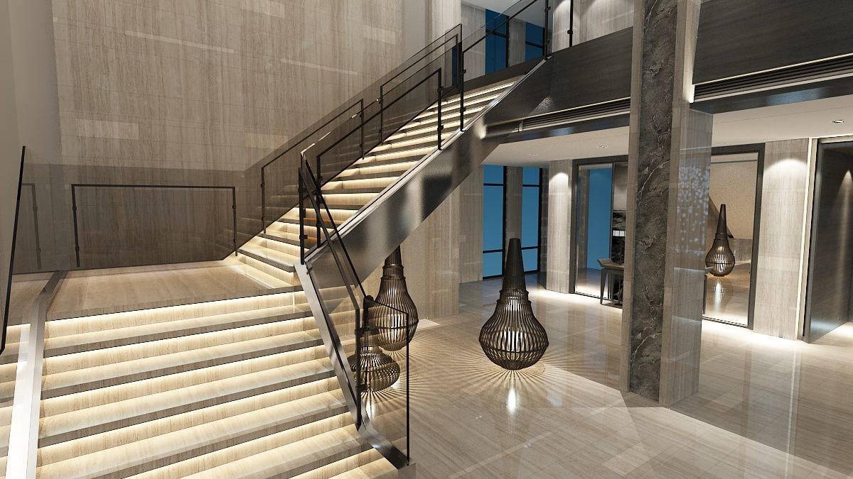 The Hotel Lobby 2 3D model_10