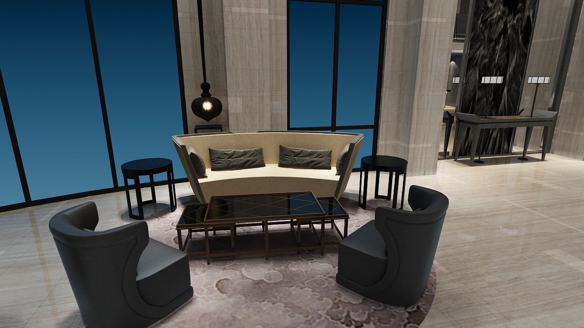 The Hotel Lobby 2 3D model_11