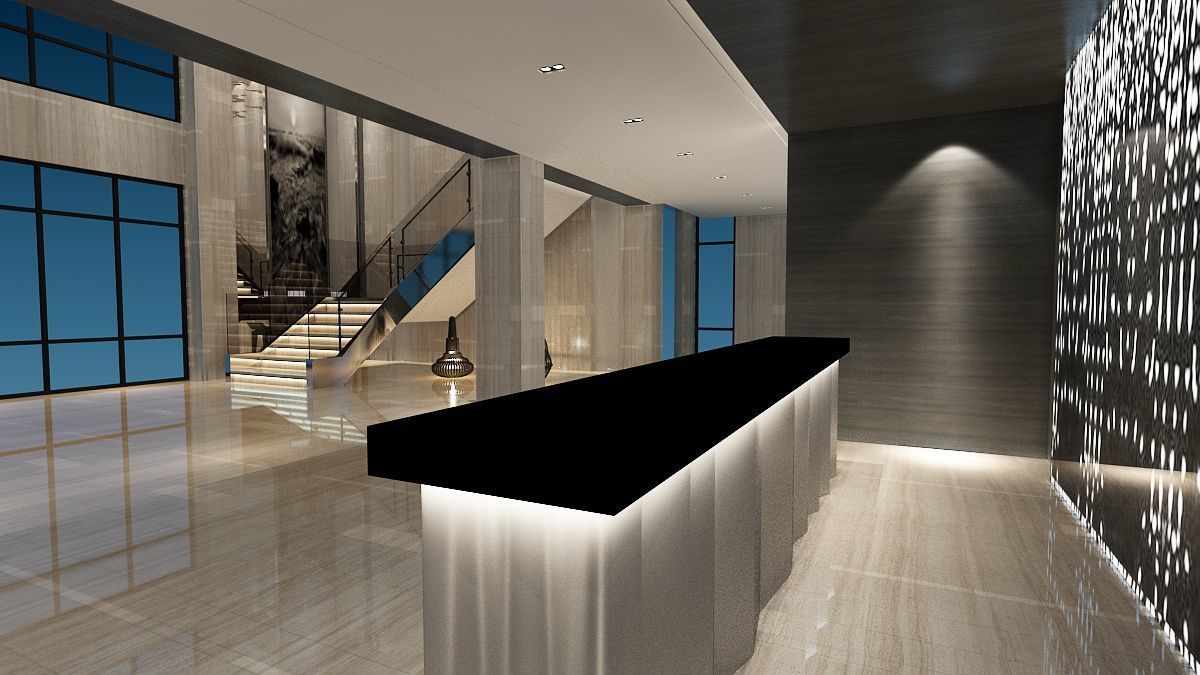 The Hotel Lobby 2 3D model_8