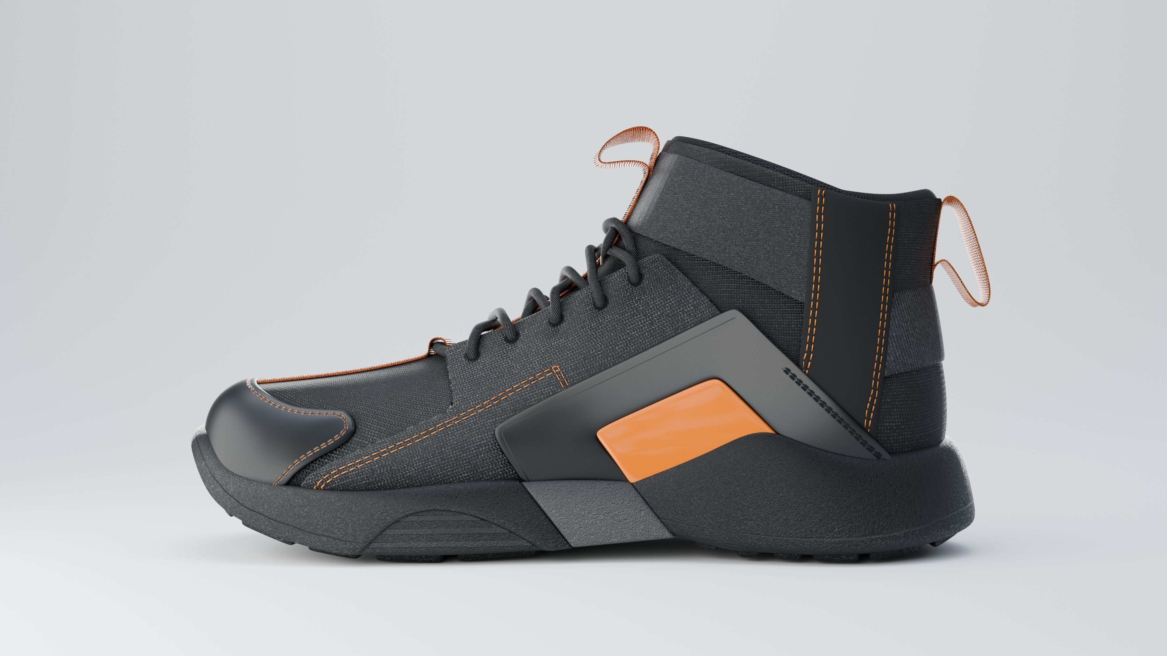 Sneakers Low-poly 3D model_1