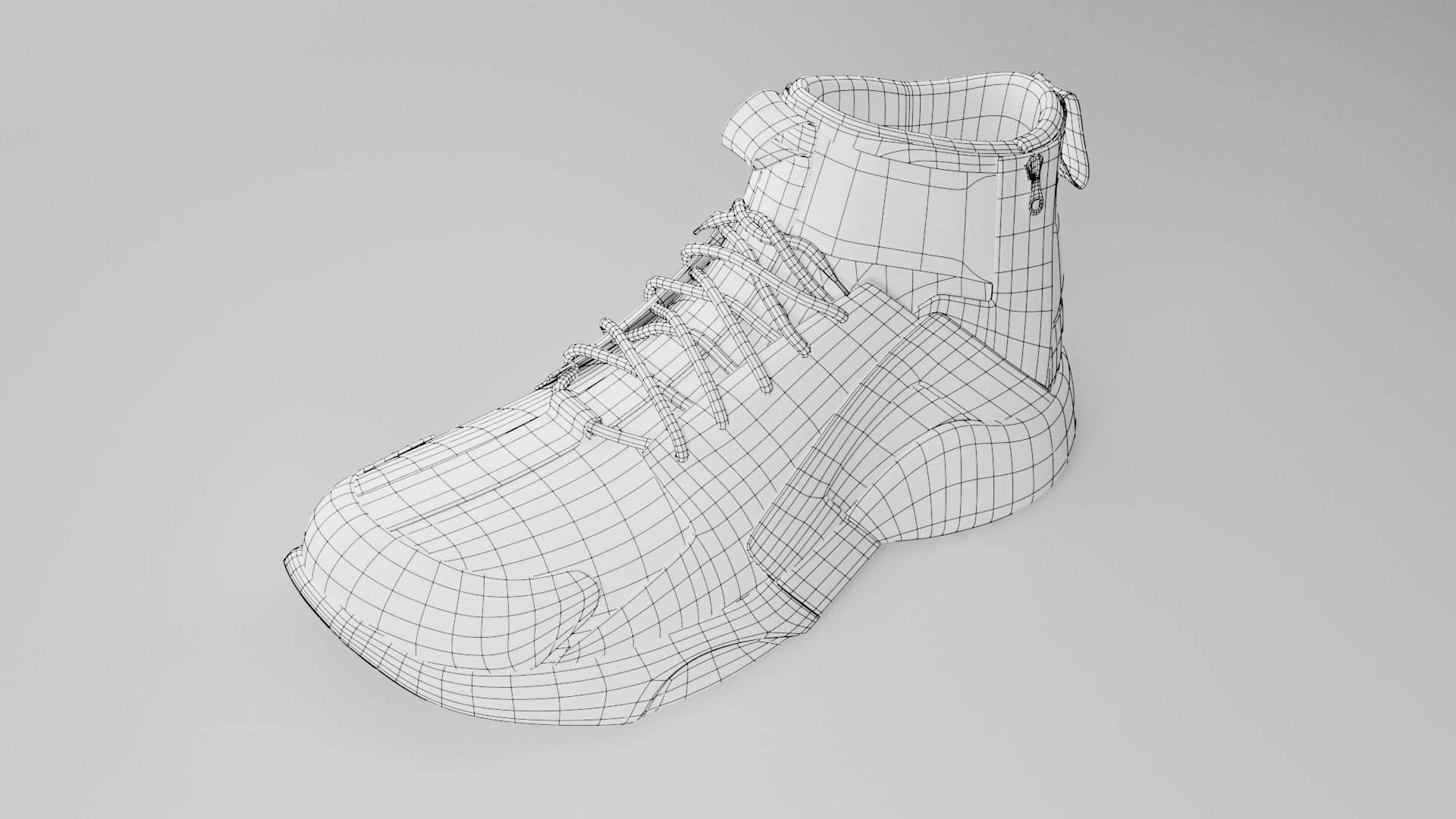 Sneakers Low-poly 3D model_6