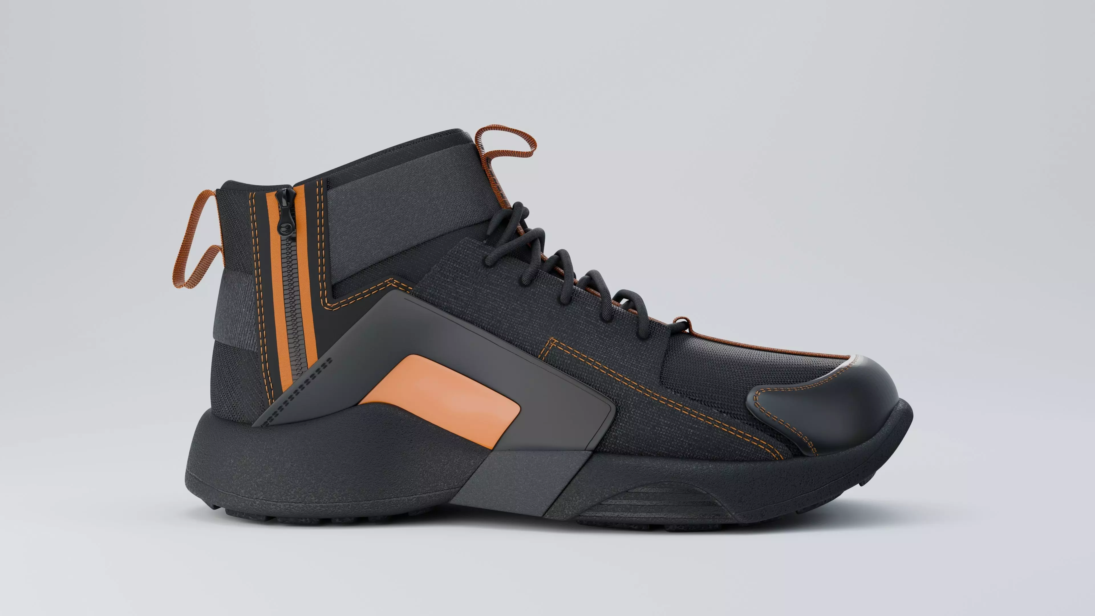 Sneakers Low-poly 3D model_0