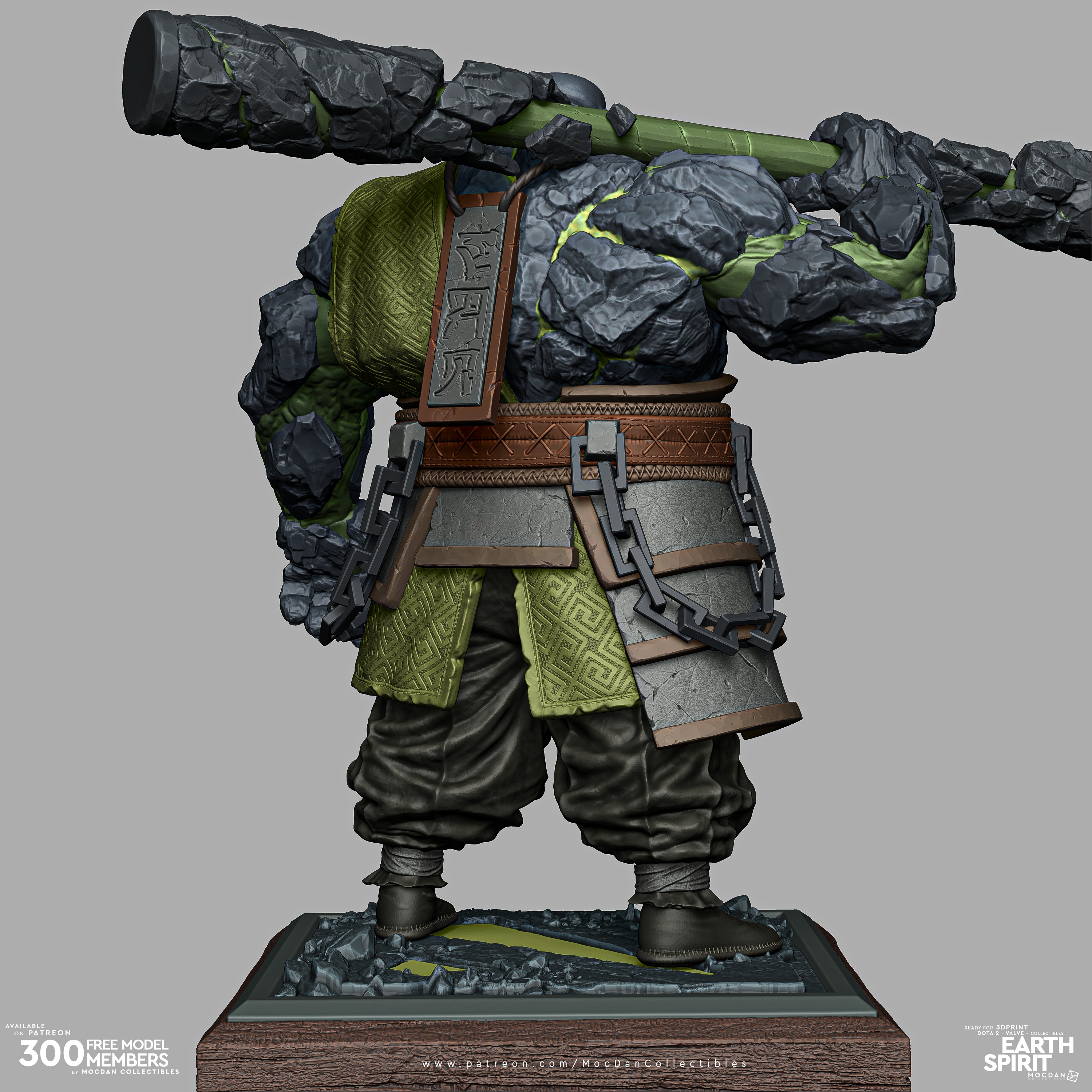 Earth Spirit - Dota 2 3D print model_4