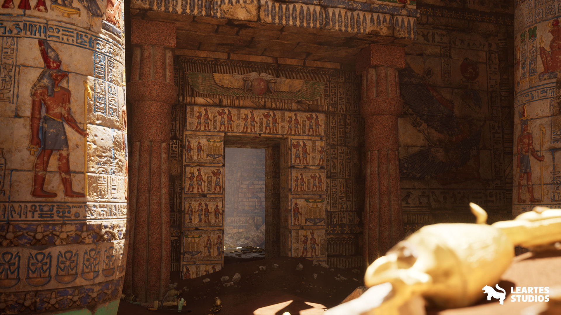 3D model The Grand Egyptian Temple Environment VR / AR / low-poly ...