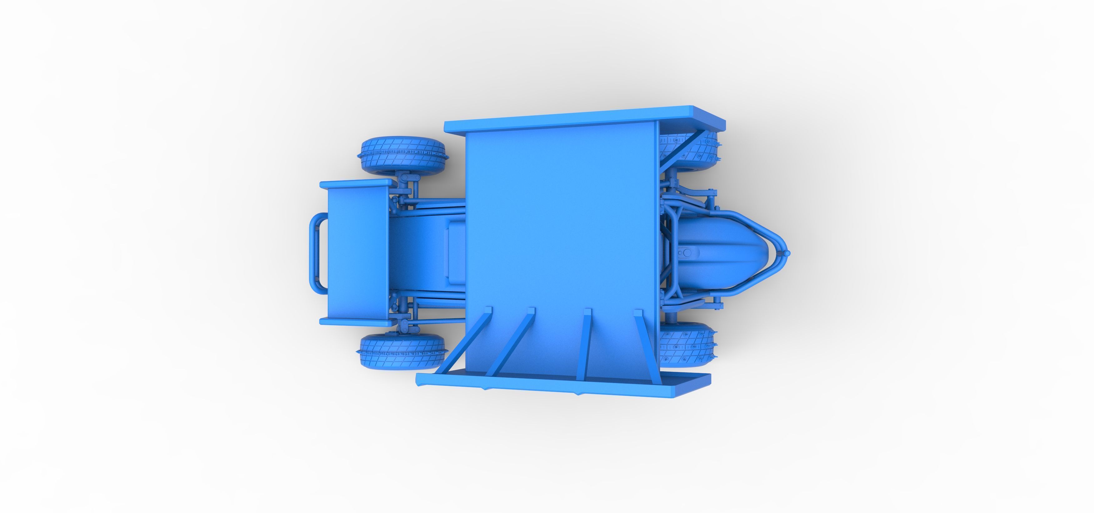 Winged Sprint car for Ice Scale 1 to 25 3D print model_38