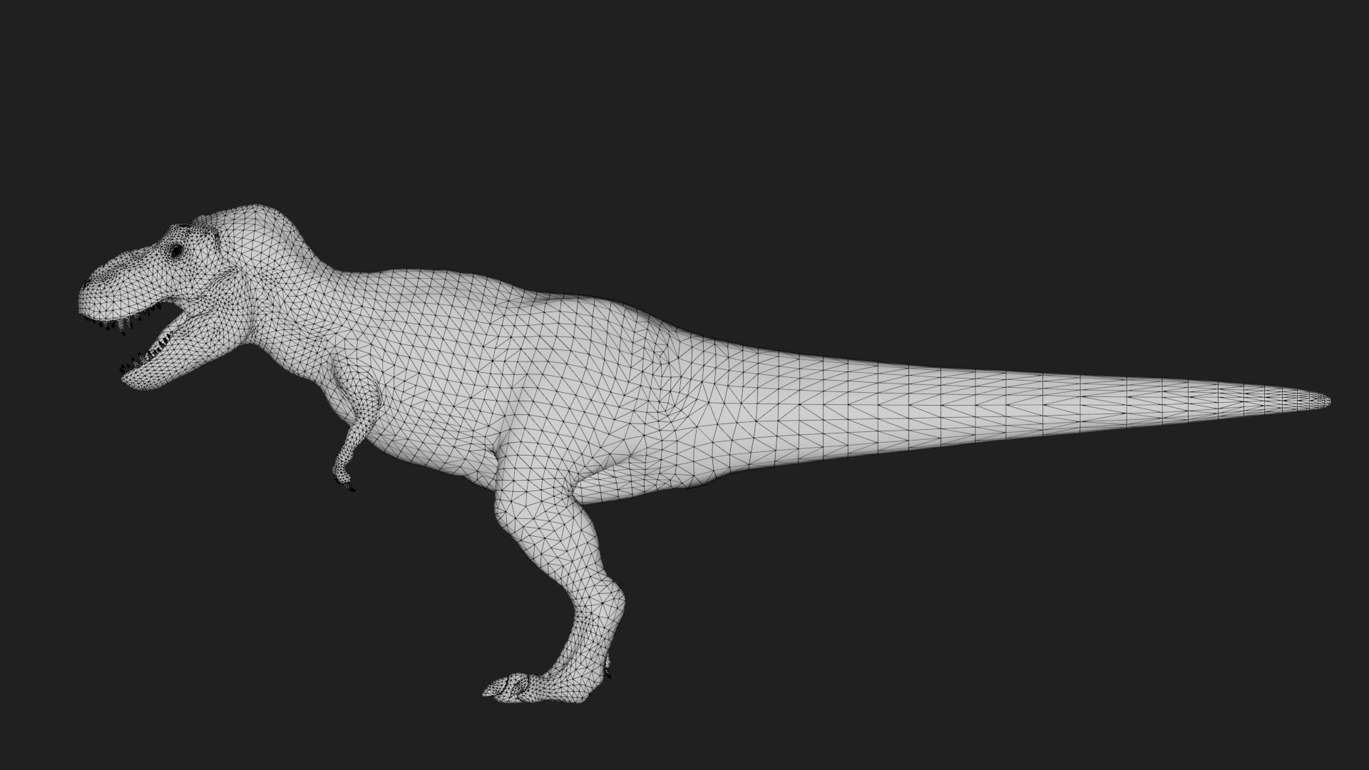 dinosaur Low-poly 3D model_7
