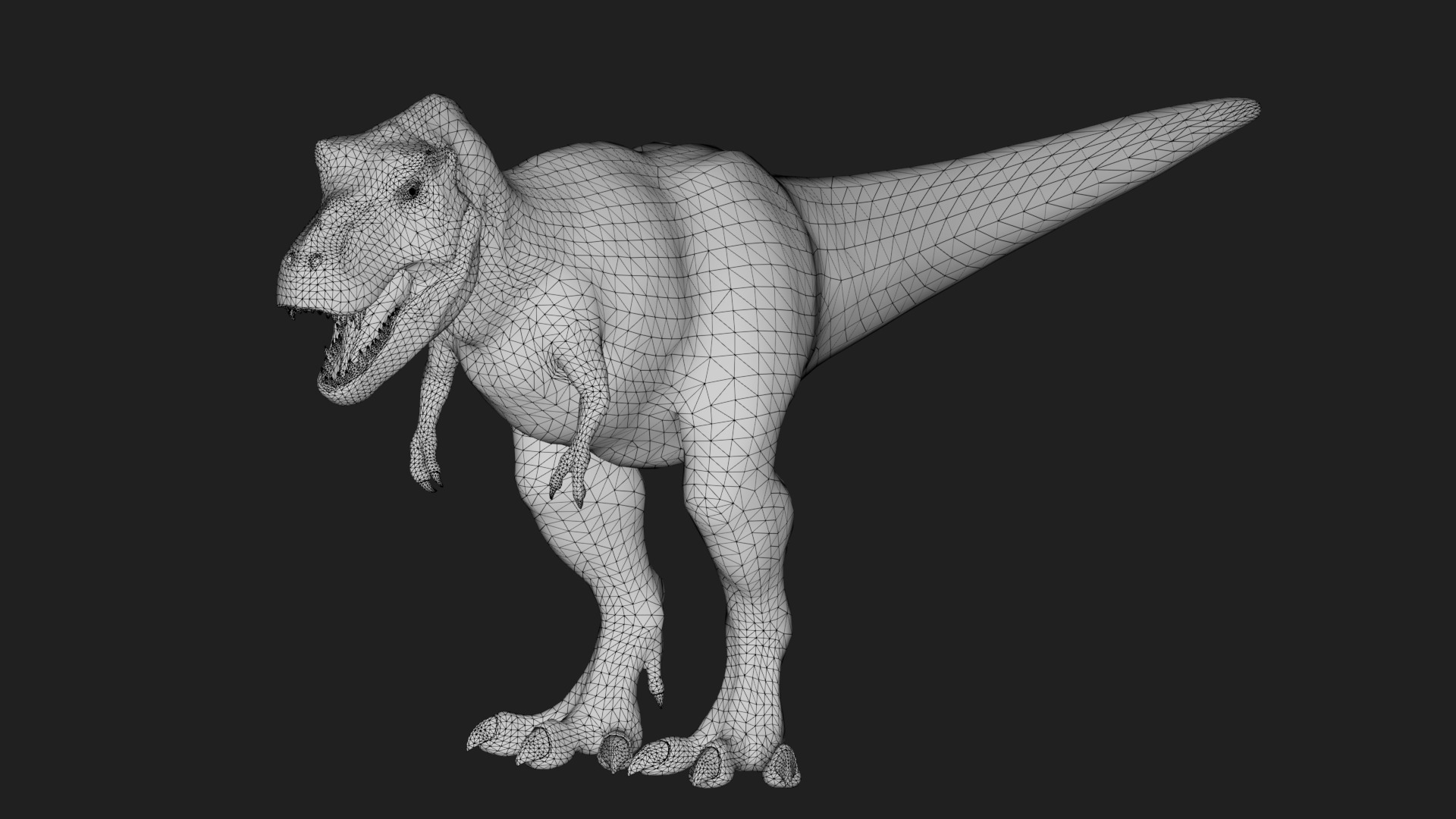 dinosaur Low-poly 3D model_1