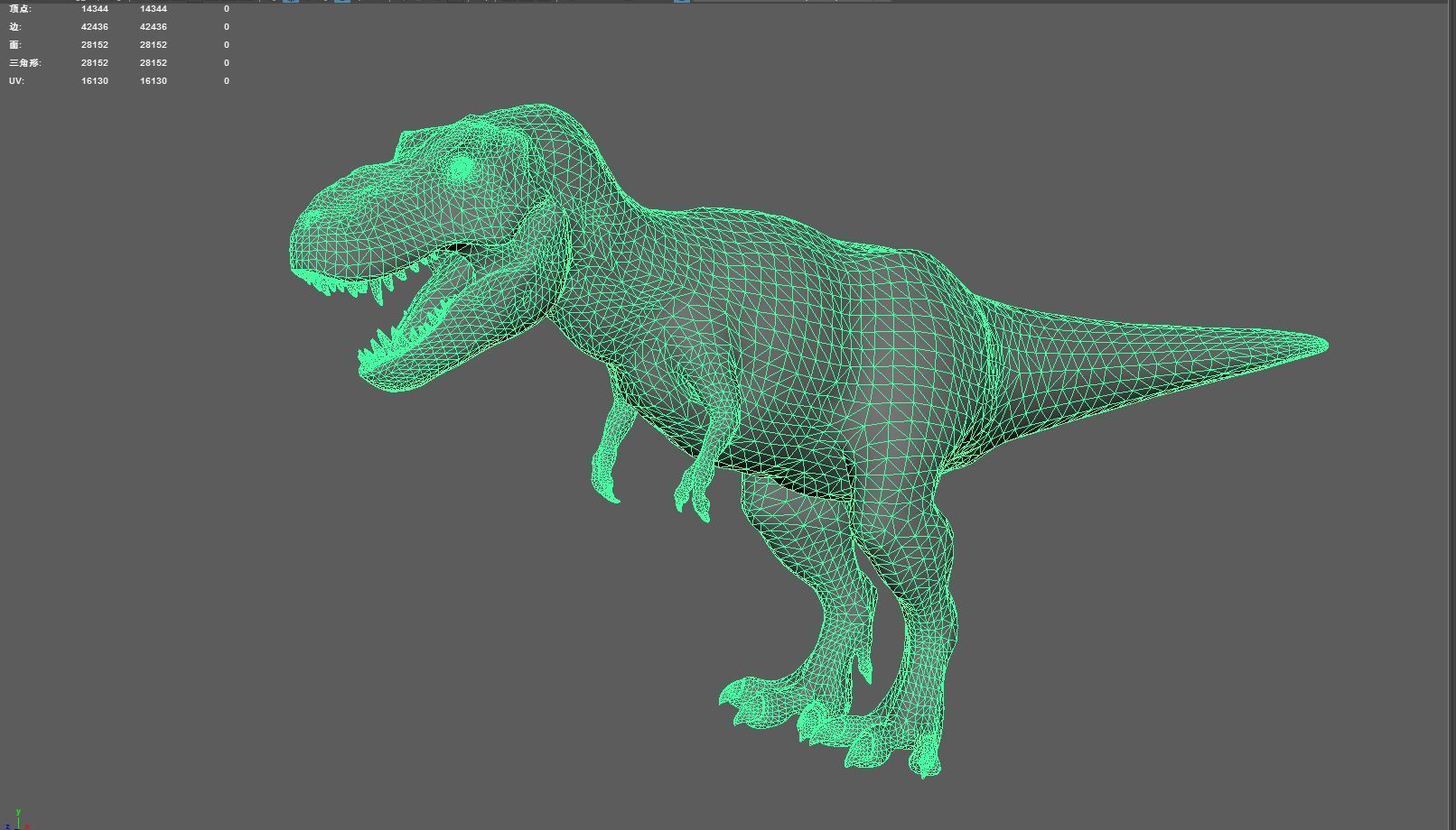 dinosaur Low-poly 3D model_8