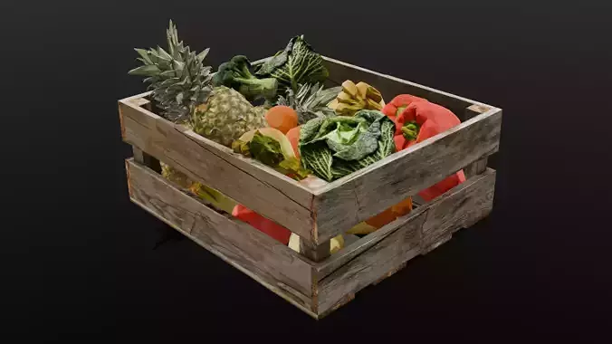 Market Asset 3D Model Low-poly 3D model
