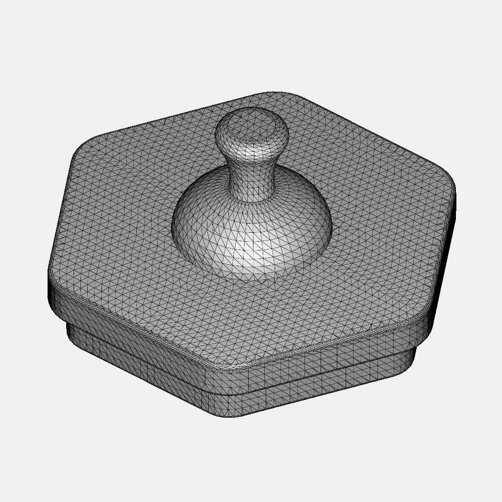 Hexagonal Storage Jar 3D print model_5
